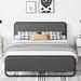 Ebern Designs Koumarianos Bed Upholstered/Metal in Gray | 39.7 H x 54.1 W x 77.9 D in | Wayfair E2977A100B694B5A881C59AAAF3CC677