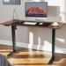 17 Stories Electric Standing Desk Adjustable Height 55" X 24" Home Office Ergonomic Workstation Steel Frame Wood/Metal in Brown | Wayfair
