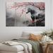 Union Rustic Asian Art Horse Gray I On Canvas 4 Pieces Print Canvas in Gray/Orange | 28 H x 48 W x 1 D in | Wayfair