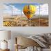 Ebern Designs Yellow Hot Air Ballon Panoramic II On Canvas 5 Pieces Print in Green/Yellow | Wayfair F645CE1E763F4D02B8A4D3CBF84E6206