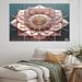 Bungalow Rose Exquisite Gold Lotus Mandala IV On Canvas 4 Pieces Print Canvas in Pink | 28 H x 48 W x 1 D in | Wayfair