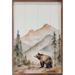 Millwood Pines Bear In The Mountains Wood in White | 36 H x 42.9 W x 1.5 D in | Wayfair 7E8E0A90A902409581A544521F0C8213