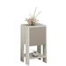 Latitude Run® Bronny 1 - Drawer Nightstand Wood in Gray/White | 21.65 H x 11.81 W x 11.81 D in | Wayfair 1CAE7F6EDEB24C0D9CE75B823CB19990