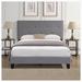 Winston Porter Noree Queen Tufted Platform Bed Upholstered/Linen in Gray | 45.5 H x 63.5 W x 83.5 D in | Wayfair A8F22EE42B1047A5A90777A52ED26370