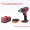 Adaptateur de batterie pour HILTI 22V B22 CPC, Eddie ion vers outils sans fil Milwaukee 18V (outils