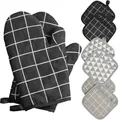 Ensemble de maniques thermiques anti-chaleur et gants de four maniques de cuisine mitaines de