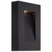 Urban 10"H x 7"W 2-Light Outdoor Wall Light in Black