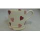 Vintage Emma Bridgewater Spongeware Small Tankard Mug - Hand Decorated Pink and Red Love Valentine Hearts - Made in England