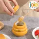 Joie Keramik Honig Vorrats glas 150ml und Schöpf löffel Honig glas mit Deckel Honig Rührstab für
