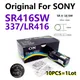2-50 stücke original für sony sr416sw knopf batterie uhr batterie münz zellen batterien 1 55 d337