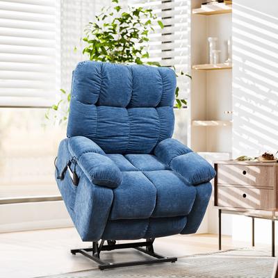 Blue Electric Power Lift Recliner Massage Chair, Infinite Position, Dual Motor