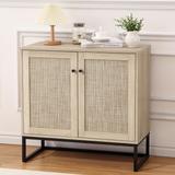 Sideboard Buffet Storage Cabinet, Entryway Accent Table Kitchen Cupboard Console Table - oak