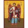 L'arcangelo Michael overthotting Lucifer St Gabriel icona greca ortodossa Canvas Wall Art By Ho Me