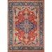 Heriz Serapi Vegetable Dye Area Rug Handmade Wool Carpet - 9'1" x 12'0"