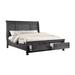 Jackson Modern Style Queen/King Bed Made with Wood & Rustic Gray Finish