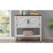 35" Farmhouse Wood Buffet Sideboard Console Table with Bottom Shelf and 2-Door Cabinet for Living Room Kitchen