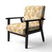 Designart "Gold Retro Style" Upholstered Modern Accent Chair - Arm Chair