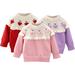 Esaierr Newborn Baby Crewneck Sweater for Toddler Girls Sweater Knit Sweater Tops Autumn Winter Sweatshirt for 9M-6Y