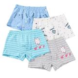 Esaierr 2-12T Toddler Kids Boys Cotton Boxer Underwear the Four Seasons Soft Briefs Breathable Four Corners Shorts 4-Pack