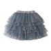 EHQJNJ Baby Girls Clothing Little Child Girls Short Ballet Tulle Tutu Skirt Mesh Short Skirt Princess Performance Skirt Sweet Skirt Grey Floral Gifts For Teenage Girls