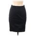 H&M Casual Pencil Skirt Knee Length: Black Solid Bottoms - Women's Size 8