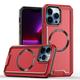 Designed for For iPhone 13 Pro Max Case Dual Layer Heavy Duty Tough Rugged Light Weight Compatible with MagSafe Rugged Military Grade Drop Protection Cover For iPhone 13 Pro Max - 6.7 Red