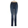 Madewell Jeggings - Low Rise Skinny Leg Boyfriend: Blue Bottoms - Women's Size 28 Tall - Sandwash