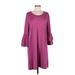 Mary Square Casual Dress: Burgundy Dresses - Women's Size Medium