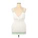 Athleta Casual Dress - Mini V-Neck Sleeveless: White Dresses - Women's Size 1X