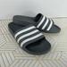 Adidas Shoes | Adidas Mens Adilette Shower Locker Slides Shoes Water Sandals Gray White Sz 7 | Color: Gray/White | Size: 7