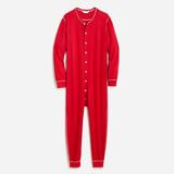 J. Crew Pants | J Crew Union Suit Red Pajamas Pjs Onesie Long Johns Mens Large Warm Underwear | Color: Red | Size: L