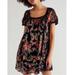 Free People Dresses | Nwot Free People Beautiful Blooms Mini Dress | Color: Black/Pink | Size: S