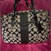 Coach Bags | Coach Black C Pattern Preloved Beautiful Purse | Color: Black/Silver | Size: Os