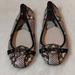 Michael Kors Shoes | Michael Kors Mk Fulton Snakeskin Print Ballet | Color: Gray/White | Size: 9