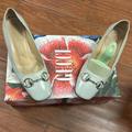 Gucci Shoes | Gucci Stunning Green Leather Block Heel Pumps Dress Shoes Sz 37c | Color: Green/Silver | Size: 7