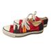 Converse Shoes | Converse All Star Low Top Red Striped Sneakers Women's Size 6 | Color: Red/Yellow | Size: 6