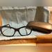 Gucci Accessories | Gucci Black Rimmed Women’s Eye Glasses. Come With Case & Cleaning Cloth. | Color: Black/Silver | Size: Os