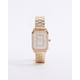 River Island Womens Rose Gold Rectangle Face Watch