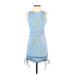 Shein Casual Dress - Mini: Blue Dresses - Women's Size X-Small