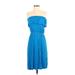 Old Navy Casual Dress - Midi: Blue Dresses - Women's Size Small Tall