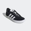 Sneaker ADIDAS SPORTSWEAR "VL COURT 3.0 KIDS", Gr. 33, schwarz-weiß (core schwarz, cloud weiß, core schwarz), Leder, Synthetik, sportlich, Schuhe, inspiriert vom Design des adidas samba