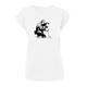 T-Shirt MERCHCODE "Merchcode Damen Ladies Flower Puller T-Shirt" Gr. XXL, weiß (white) Herren Shirts T-Shirts