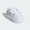 Klettschuh ADIDAS SPORTSWEAR "ADVANTAGE KIDS", Gr. 24, weiß (cloud weiß, cloud weiß, cloud weiß), Synthetik, sportlich, Schuhe, Design auf den Spuren des adidas Stan Smith, für Kinder