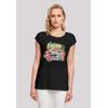 T-Shirt F4NT4STIC "The Beach Boys Musik Band Tropical", Damen, Gr. M, schwarz, Obermaterial: 100% Baumwolle, casual, regular fit, Rundhals, Kurzarm ohne Bündchen, Shirts, Premium Qualität