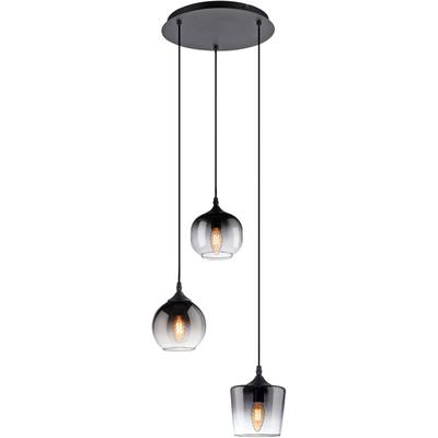 JUST LIGHT Pendelleuchte "ZEA", schwarz, Ø 38,00cm H: 120,00cm, Lampen, ExklusiveE14 Image