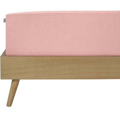 Spannbettlaken SCHIESSER "Jessi aus 100% Baumwolle", rosa, B:180cm L:200cm, Jersey, Obermaterial: 100% Baumwolle, Laken, für Matratzen bis zu 22 cm Höhe, MADE IN GREEN by OEKO-TEX Image