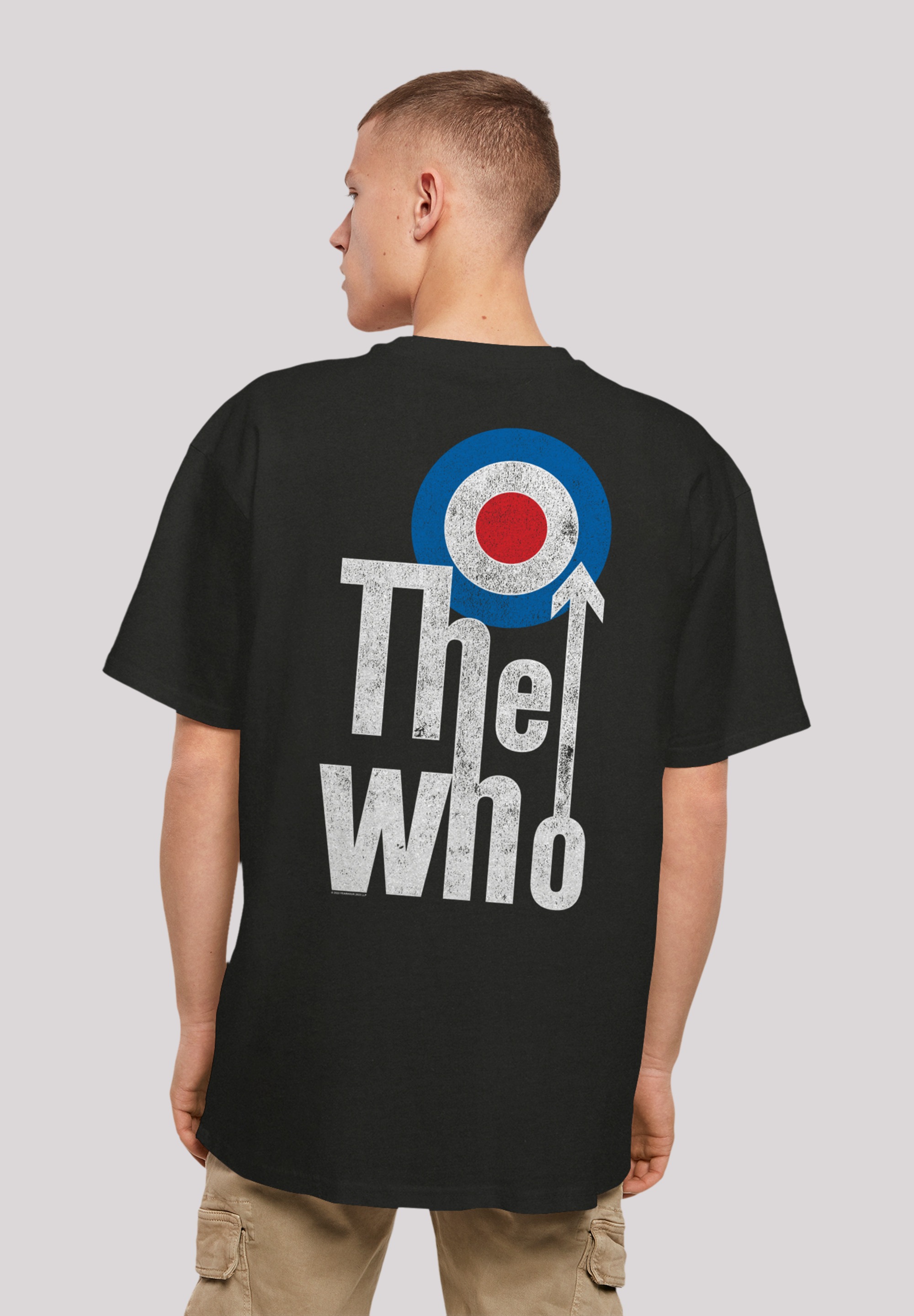 T-Shirt F4NT4STIC "The Who Rock Band", Herren, Gr. L, schwarz, Obermaterial: 100% Baumwolle, oversize, Rundhals, ohne Bündchen, Shirts, Premium Qualität Image