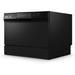 COMFEE 24" 49 Decibel ENERGY STAR Certified Portable Dishwasher Black Stainless Steel in Black/Gray | 17.2 H x 21.7 W x 19.7 D in | Wayfair DW001