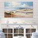 Design Art Coastal Sand Coastal Dunes V - Landscapes Wall Art Living Room - 4 Panels in Blue/Brown/White | Wayfair PT68971-271