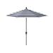 Arlmont & Co. Bowenvale 108" Market Umbrella Metal in Blue/White/Navy | 101 H x 108 W x 108 D in | Wayfair 9ECFD3749A85416893795E3652B060EB